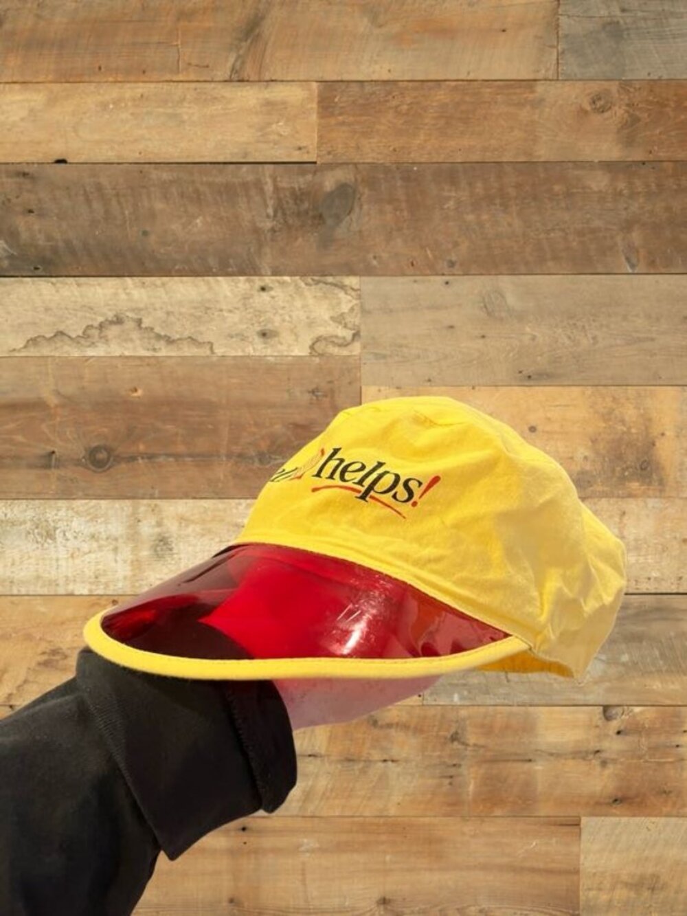 Vintage Shell Helps Promo Hat w/ Red Visor | Retro Gas Station Cap - Picture 6 of 7